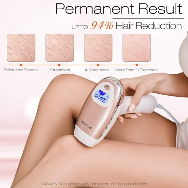 MiSMON Laser Hair Removal For Women and Men, At Home IPL Hair Removal  Device for Permanent Results on Face and Body - Safe And Effective IPL  Technology 