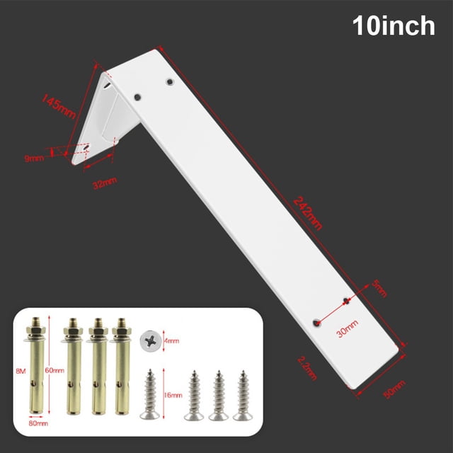 Heavy Duty Mantel Brackets, Large Metal Shelf, Wall Mounted Floating Triangle