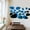 Blue, variant on 20pcs Mirror Wall Sticker Color Acrylic Irregular Pebbles Visual Art Pattern Geometric Self-adhesive Detachable Home Decoration