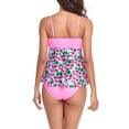 thumbnail image 4 of Gaecuw One Piece Bathing Suit for Women Sleeveless Swimwear Top Slip On Closure Swimsuits Floral Print Bathing Suits 1 Piece Swimwear Swimsuit for Women Beach Vacation Outfits Monokini Pink M, 4 of 6