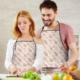 thumbnail image 5 of Pink Checkered Cow Pattern Apron-Garden Aprons for Women with Pockets-Cotton Linen Waterproof Kitchen Cooking Gardening Aprons Adjustable for Kitchen,Cooking,BBQ and Salon 33x27 Inch, 5 of 7