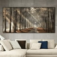 thumbnail image 4 of Arts Large Wall Art Fall Scenery Canvas Prints Panorama Forest Wall Art in Vibrant Warm Colors Printed Painting Frameless Art Works Home Walls Canvas Art Wall Decor - 31.4x15.7inches, 4 of 9