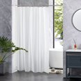 thumbnail image 4 of Debonair Waterproof PEVA Bathroom Shower Curtain Liner With Weighted Bottom - 72" x 78" ,Frosted Clear, 4 of 8