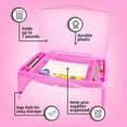 thumbnail image 3 of MAVOCRAFT Folding Lap Desk, Laptop Desk, Breakfast Table, Bed Table, Serving Tray, (Pink), 3 of 7