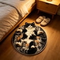 thumbnail image 6 of Zynviq Area Rugs 15.7" X 15.7" 3d Throw Rug Flock Animals Washable Round Multicolor Small Rug for Entryway, 6 of 6