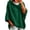GreenB, variant on Women's Oversized 3/4 Sleeve Hoodie Sweatshirt, Casual Drawstring Hooded Loose Solid Color Basic Tops for Weekend Errand Outfit