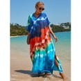 thumbnail image 5 of Sunforyou Plus Size Caftans Loungewear Kaftan Dresses Swimsuit Cover up Lightweight Moo Moos for Women, 5 of 6