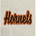 thumbnail image 2 of Hornets - Black/Orange - Team Mascot - Words/Names - Iron on Applique/Embroidered Patch, 2 of 2