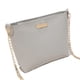 thumbnail image 1 of Bolso bandolera de un solo hombro con textura y estilo elegante Gris claro, 1 of 5