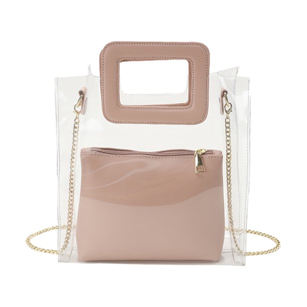 Bolso bandolera de PVC Bolsos de mujer de gran capacidad para el ocio diario (rosa) Ehuebsd Para Estrenar