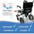 thumbnail image 3 of Journey Air Lightweight Folding Power Chair, Portable Personal Battery Powered Electric Vehicle, 3 of 6