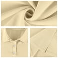 thumbnail image 6 of Fabrcox Men Polo Shirts Short Sleeve Button Collared Men Golf Shirt Lightweight Regular Fit Outdoor Workout Athletic Shirt Men Khaki S, 6 of 10