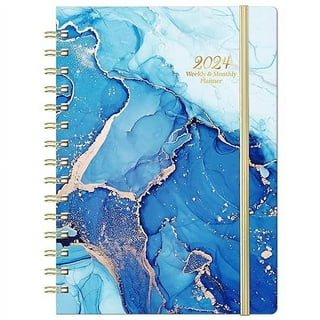 2024 Planner - 2024 Planner Weekly and Monthly, 2024 Calendar Planner,  6.4'' x 8.5'' Planner 2024 with Inner Pocket, Elastic Closure, Thick Paper