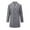 Gray, variant on Odeerbi Blazer for Men Winter Woolen Coat Mid-length Suit Collar Single-breasted Trendyable Jacket Blue