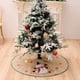 thumbnail image 3 of Artículos de decoración navideña Lino anciano muñeco de nieve tela adhesiva falda de árbol anciano Tamaño del árbol de Navidad Decoración del árbol de Navidad, 3 of 4