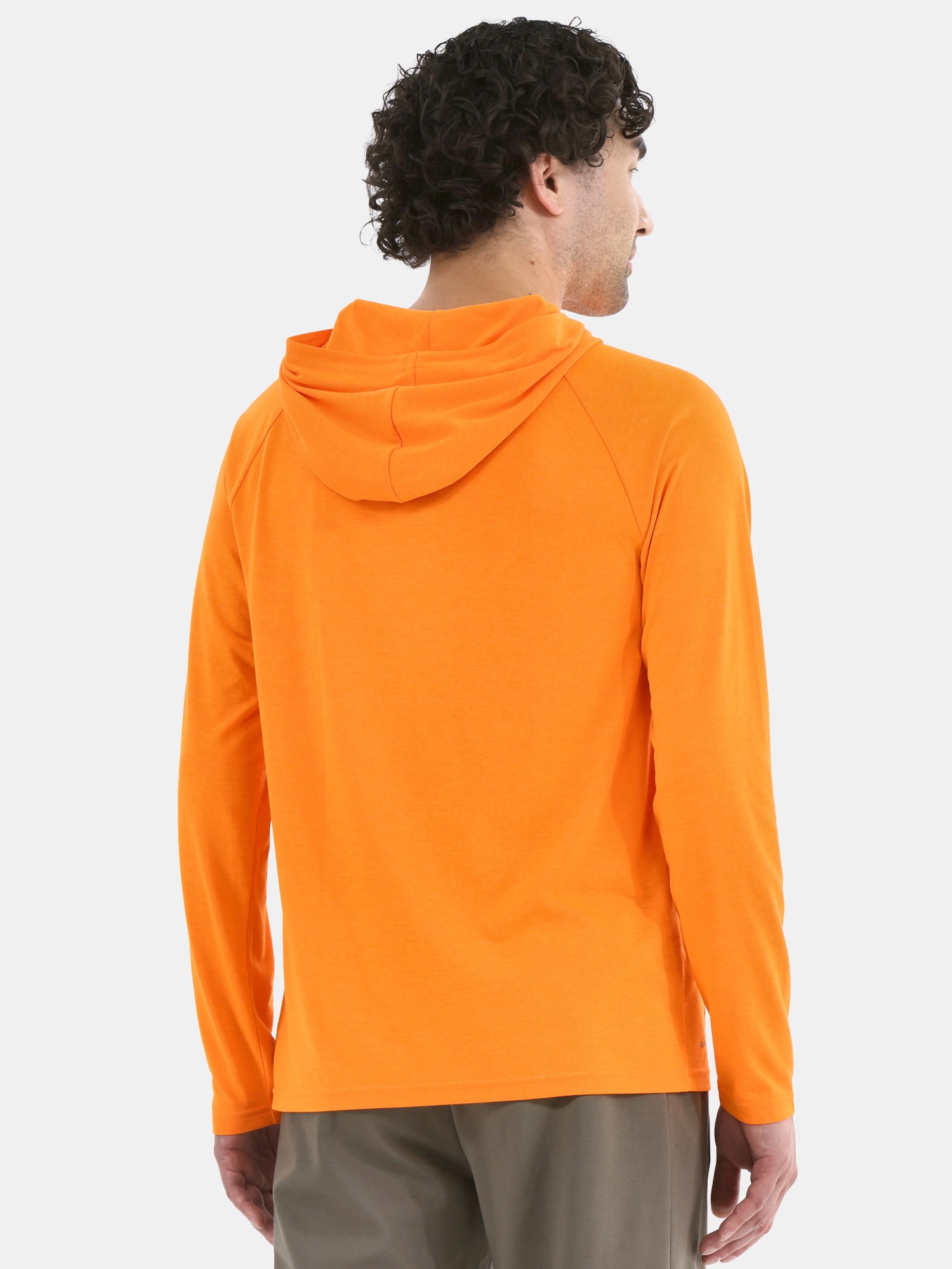 Athletic Works Men's Tri Blend Long Sleeve T-Shirt Hoodie, Sizes S-3XL