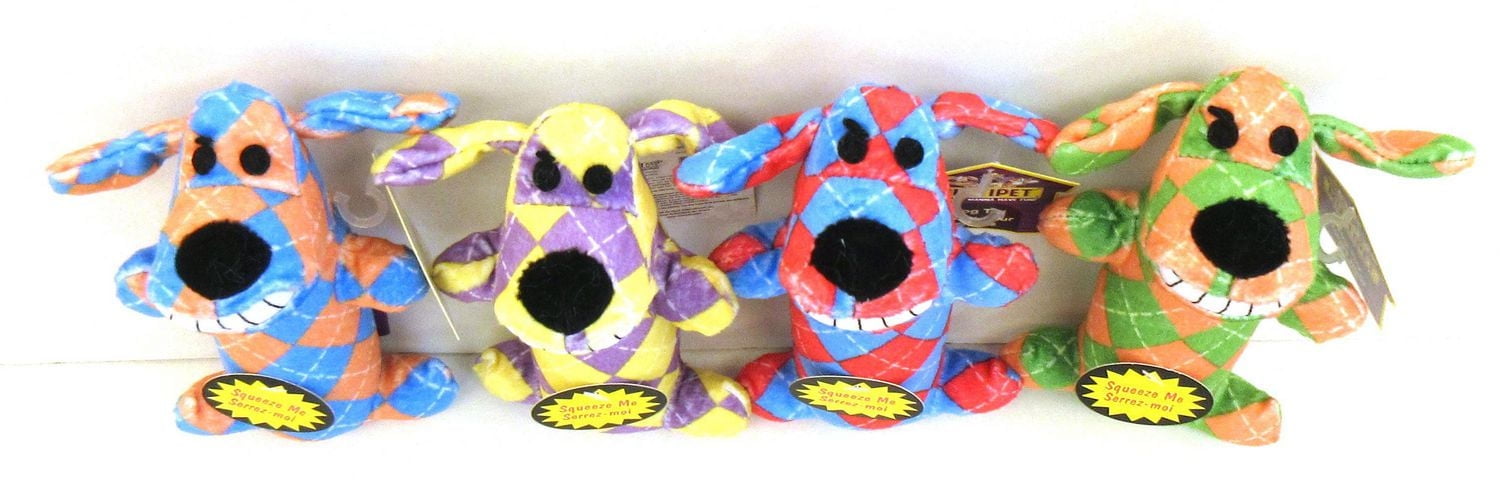 The Original Loofa Dog with Soft Terry Material With a Grunting Squeaker and Regular Squeaker Dog Toy, Loofa Dog toy that squeaks