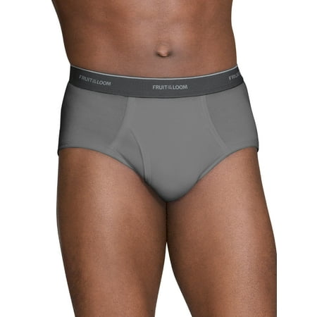 Big Men's Dual Defense Stripes/Solid Fashion Briefs Extended Sizes, 5 Pack