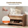 thumbnail image 4 of VEVOR Rattan Bench Woven Bench 30.9 Inches for Entryway Living Room & Bedroom, 4 of 9