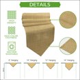 thumbnail image 5 of Yellow Table Runner Linen Burlap Table Runner 72 Inches Long Rustic Farmhouse Solid Color Dresser Scarves for Kitchen Island Coffee Dining Room Party Wedding Banquet Holiday Decoration 18"x72", 5 of 8