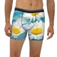 thumbnail image 2 of Salouo Daisy Flowers Pattern Men's Boxer Briefs, Soft & Breathable Underwear Elastic Waistband Briefs for Men,1-Pack, 2 of 7