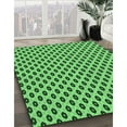 thumbnail image 3 of Ahgly Company Machine Washable Indoor Square Transitional Emerald Green Area Rugs, 4' Square, 3 of 7