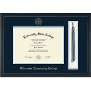 Tidewater Community College Tassel Diploma Frame, Document Size 11" x 8"
