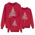 thumbnail image 5 of KHONTS Matching Family Christmas Sweatshirts Xmas Funny Jumper Long Sleeve Holiday Pullover Tops Men Red, 5 of 6