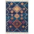 thumbnail image 2 of Nourison Moroccan Casbah Shag Navy 5'3" x 7'9" Area Rug, (5x8), 2 of 8