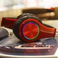 thumbnail image 3 of Auriculares para Juegos Iluminados RGB con Sonido Estéreo Auriculares Inalámbricos con Plegable, Compatible con Tarjet rojo shamjiam  Auriculares RGB para juegos con micrófono, 3 of 9