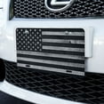 thumbnail image 2 of Rustic Subdued American Flag Wood Grain Design Novelty Metal Vanity Tag License Plate, 2 of 3