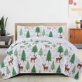 thumbnail image 3 of Juego de edredón Great Bay Home Holly Holiday de 3 piezas para cama doble o grande, 3 of 6