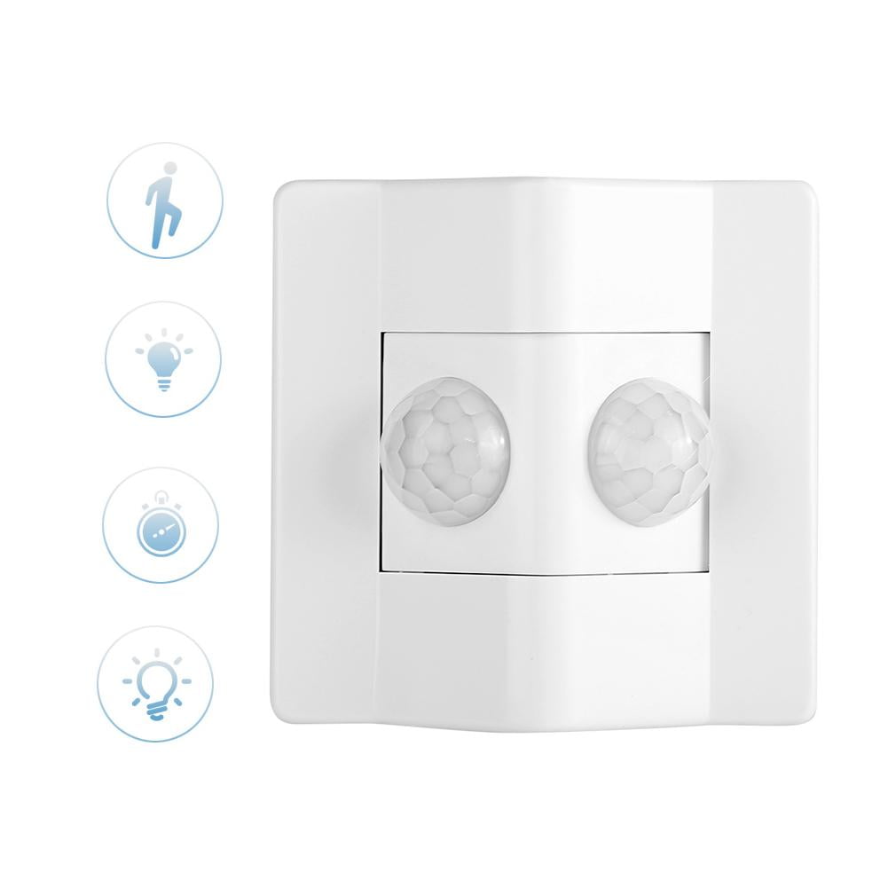 Brrnoo PIR Motion , Sensor Light Switch On Wall, 180 Degree , 86 Wall