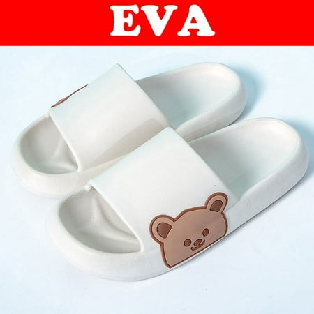 

Teddy Bear Slippers Women Summer Flip Flops Cloud Slides Beach Sandals Shoes 2022 Men Shower Bathroom Platform Outdoor Sandalias