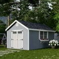 thumbnail image 2 of Little Cottage Co. 10x18 Colonial Williamsburg Shed with Operable Windows, Outdoor Wood Storage Do-It-Yourself Precut Kit, 2 of 13