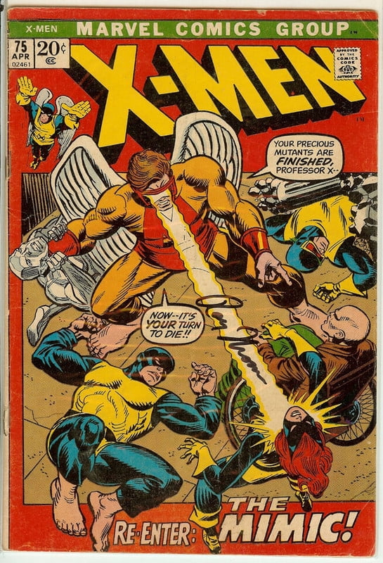 X-Men #75 Signed by Roy Thomas