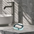 thumbnail image 2 of 1 Pc Wall Mounted Soap Dish Blue Soap Dish for Bathroom for Kitchen 5.04"x3.66"x1.18", 2 of 6