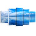 thumbnail image 2 of Sunset Blue Panoramic Landscape - Oversized Landscape Wall Art Print, 2 of 3