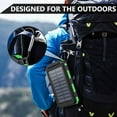 thumbnail image 5 of ENFOURCLASS 30000mAh Solar Power Bank with Dual USB Ports, LED Light & Compass for Travel, Camping, Emergencies, 5 of 27