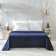 thumbnail image 6 of Mainstays Super Soft Plush Blanket, Dark Blue, Full/Queen, Adult/Teen, 6 of 8