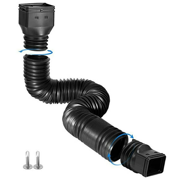 Ziloco Sweeping on Clearance Rain Gutter Downspout Extensions Flexible, Downspout Extender,Down Spout Extender, Gutter Connector Rainwater Drainage in Clearance