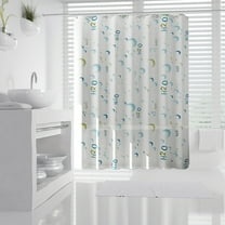 Soft Bathroom Shower Curtains for Bathroom Decorations, Waterproof Washable Printed Partition Curtain with Hooks 70.87x31.50Inch Multicolor