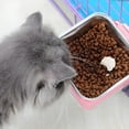 thumbnail image 3 of ACDANC Dog Bowl,Removable Stainless Steel Pet Kennel Cage Hanging Food Bowls and Water Feeder Coop Cup Prevent Overflow for Puppy,Medium Dog,Cat,Rabbit - Pink, 3 of 7
