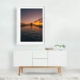 thumbnail image 2 of Pier 34 Sunset 01 - Manhattan New York Photography White Framed Wall Art Print 16 x 24 inches, 2 of 3