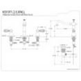 thumbnail image 3 of Kingston Brass KS1975WLL 8 in. Widespread Bathroom Faucet, Oil Rubbed Bronze, 3 of 3