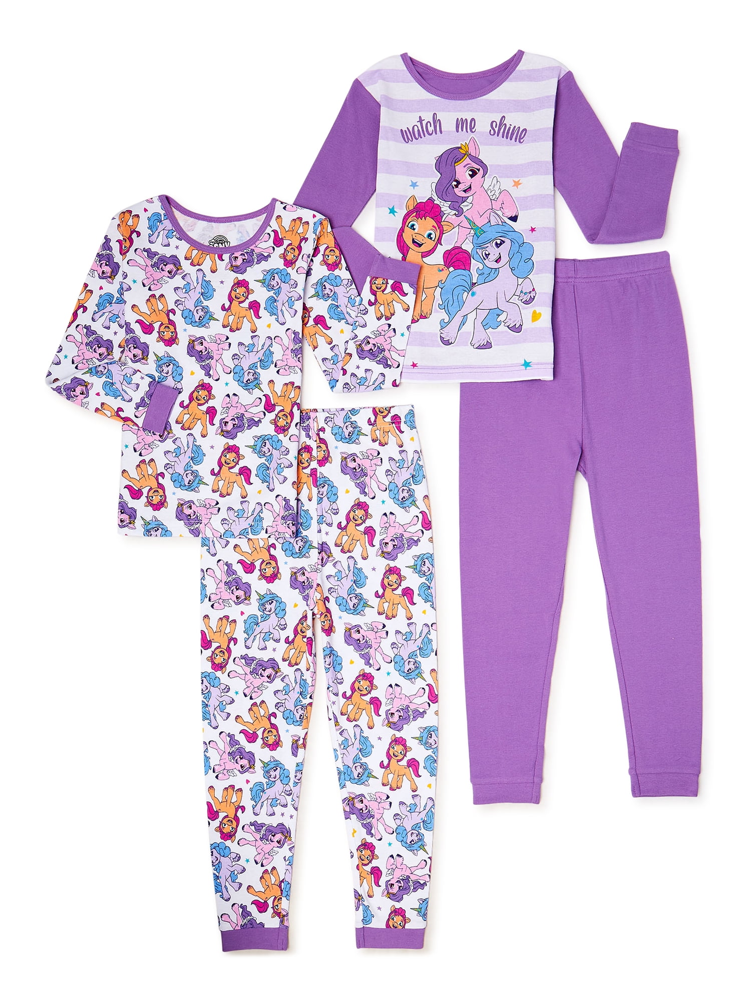 Licensed Girls My Little Pony Lilac Friends Short Pjs Shortie Pyjamas Age 4-10 