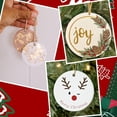 thumbnail image 4 of 1 Box 12Pcs 3in White Ceramic Ornaments Blank Christmas Ornament Blanks Flat Round Ceramic Disc DIY Paint Craft with 12Pcs String Porcelain Decorations for Home Wedding Holiday Party Supplies, 4 of 5