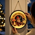 thumbnail image 5 of Christmas Lighted Hanging Sign, Battery‑Operated LED Wall Ornament with Hooks, Illuminated Xmas Decor for Front Door, Porch, Entryway Home Decoration, 5 of 7