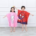 thumbnail image 4 of Toalla de playa con capucha de dibujos animados para niños y niñas, bata de baño de secado rápido, protector solar de microfibra, manta envolvente, 4 of 4