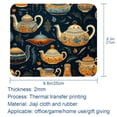 thumbnail image 5 of Arabic Teapot Gaming Mouse Pad, Desk Mat, Square 8.3x9.8 Inch Non-Slip Rubber Bottom Printed for Office and Gaming, 5 of 6